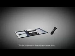 새로운 디자인！ 태양광 가로등 설치 과정.