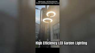 30W-60W IP66 IK10 거리에서 사용되는 160lm/w의 더블 헤드 Led 정원 조명.