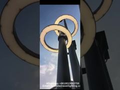 IP66 IK10은 도시 도로에 사용되는 이중 머리를 갖춘 정원 조명 30W-80W를 주도했습니다.