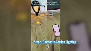 거리에 사용되는 다이캐스팅 알루미늄 하우징이 포함된 Bluetooth 스마트 정원 조명.
