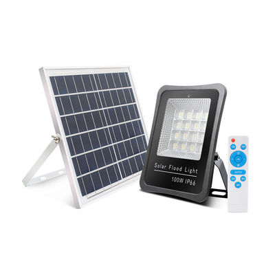 100W 태양 전력 IP65 태양광 LED 야외 홍수 조명 높은 전력 공장 및 야외 영역에서 사용되는 긴 수명