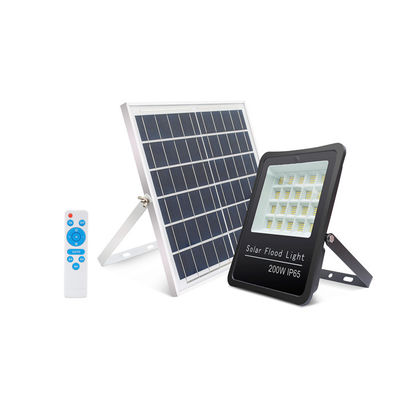 태양 전지 IP65 2-3 비의 날 200W 빛 제어 태양 LED 홍수 조명 공장 조명
